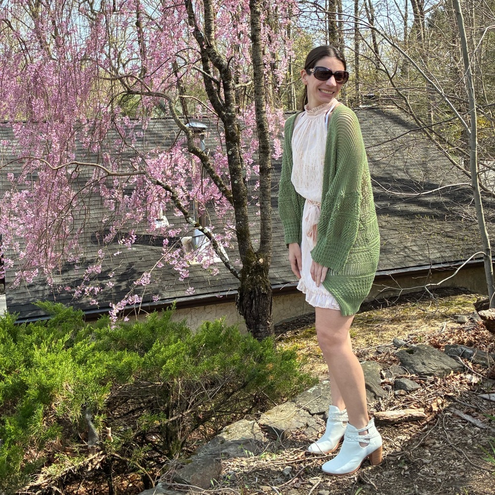 💐Knit netted cardigan - Picture 3 of 3